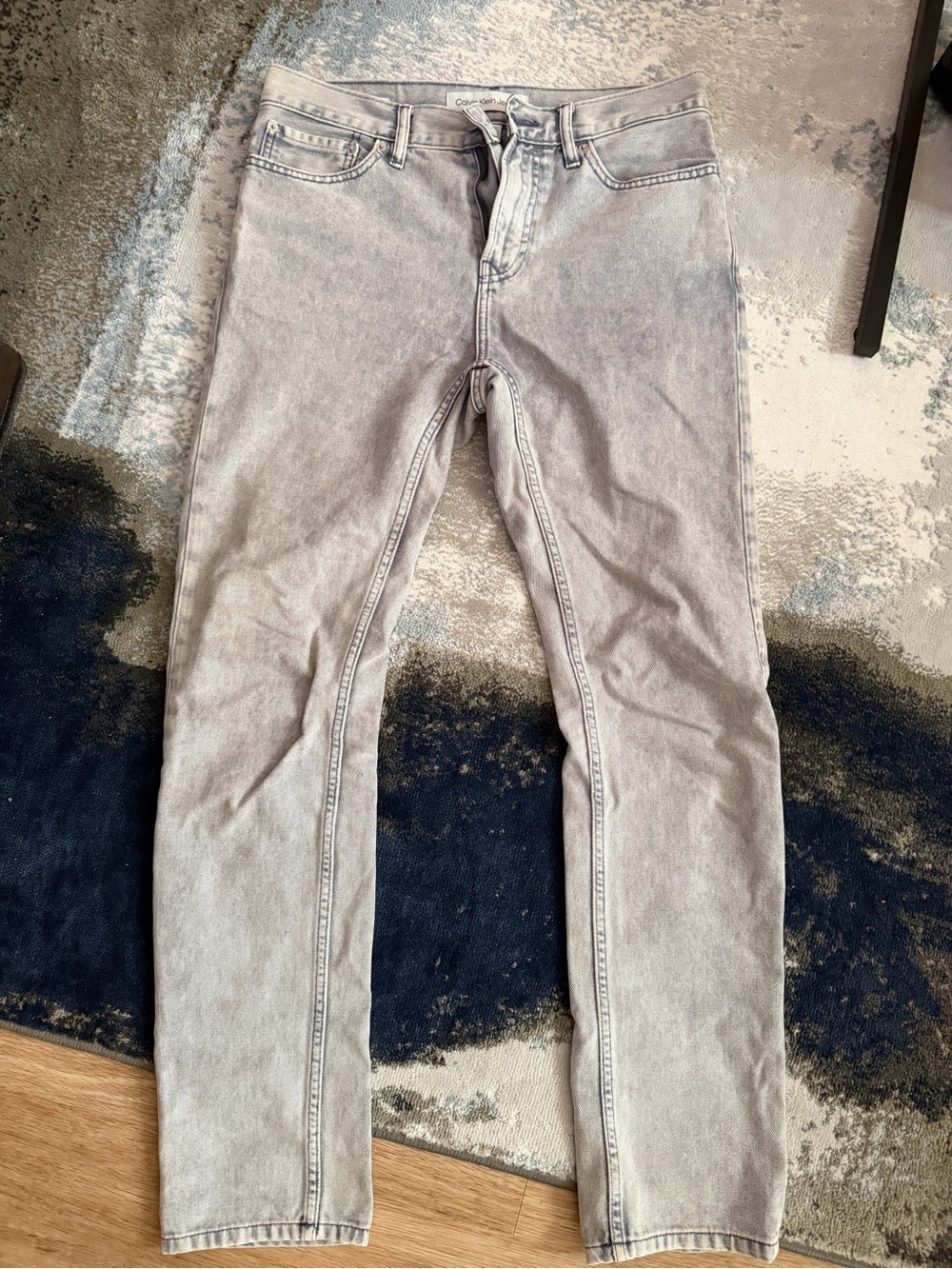 Calvin Klein Light Gray Slim Fit Jeans